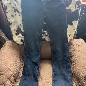 Earnest Sewn Dark Blue Flare Jeans